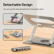 UNITEK 360 DERECE DÖNER 5in1 METAL NOTEBOOK STANDI (ETHERNET, 2xUSD3.0, HDMI, 100W PD) (D1109B01)