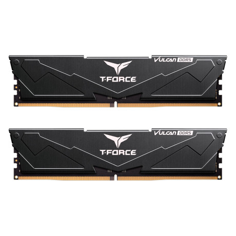 Team T-Force Vulcan Black 16GB 1x16GB 6000Mhz DDR5 CL38 Gaming Ram (FLBD516G6000HC38J01)